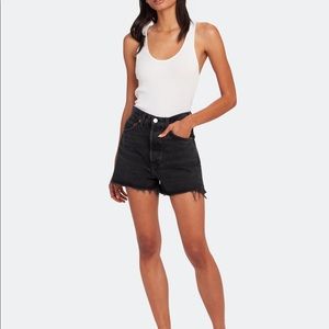 Re/Done ‘50s High Rise Cutoffs in Black Size 26